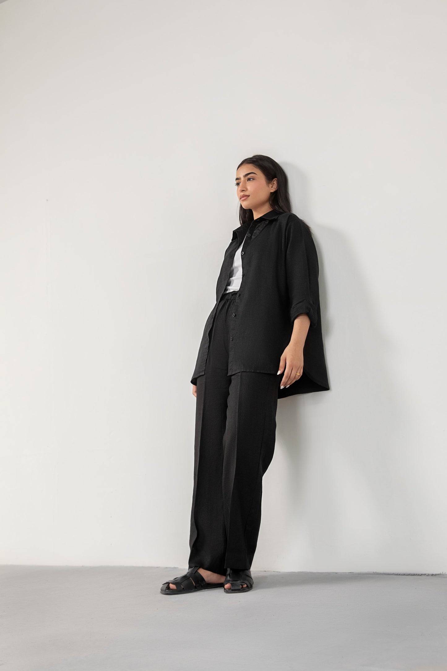 Noir Linen Co-ord Set