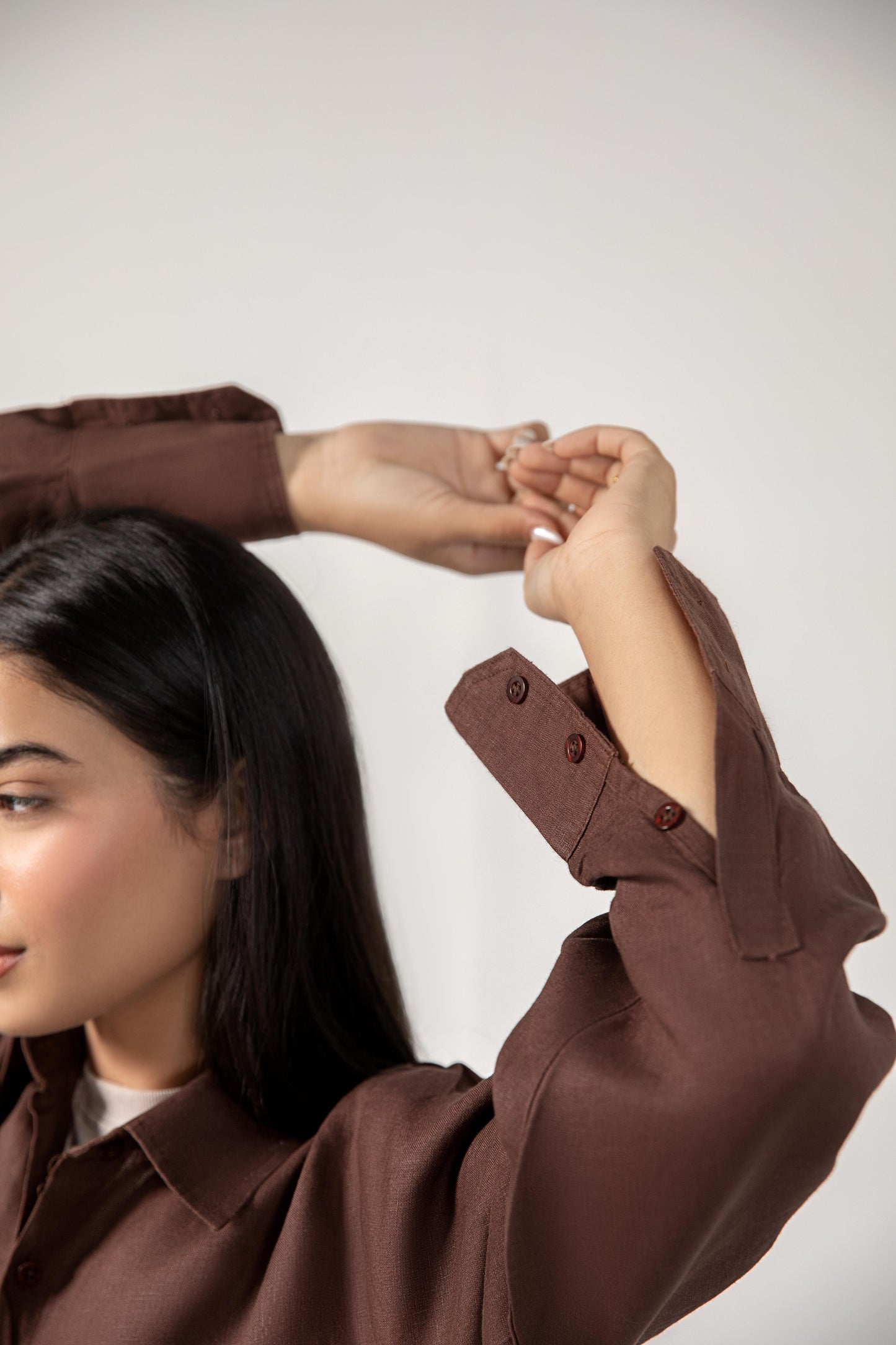 Cocoa Relaxed Fit Linen Shirt