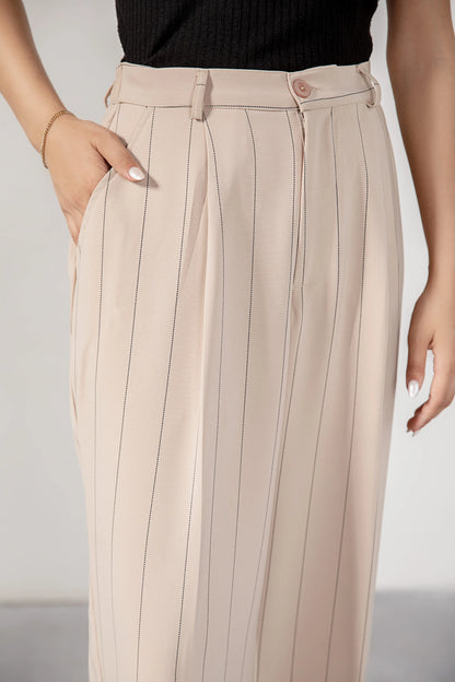 Stripped korean pants