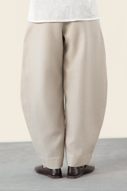 Beige Balloon Pants