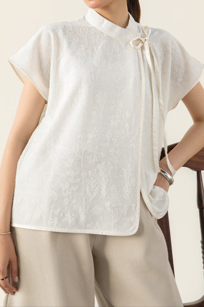 Ivory Kimono Wrap Top
