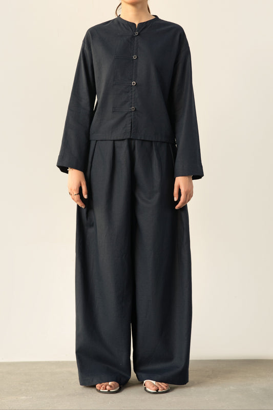 Midnight Japanese Linen Set