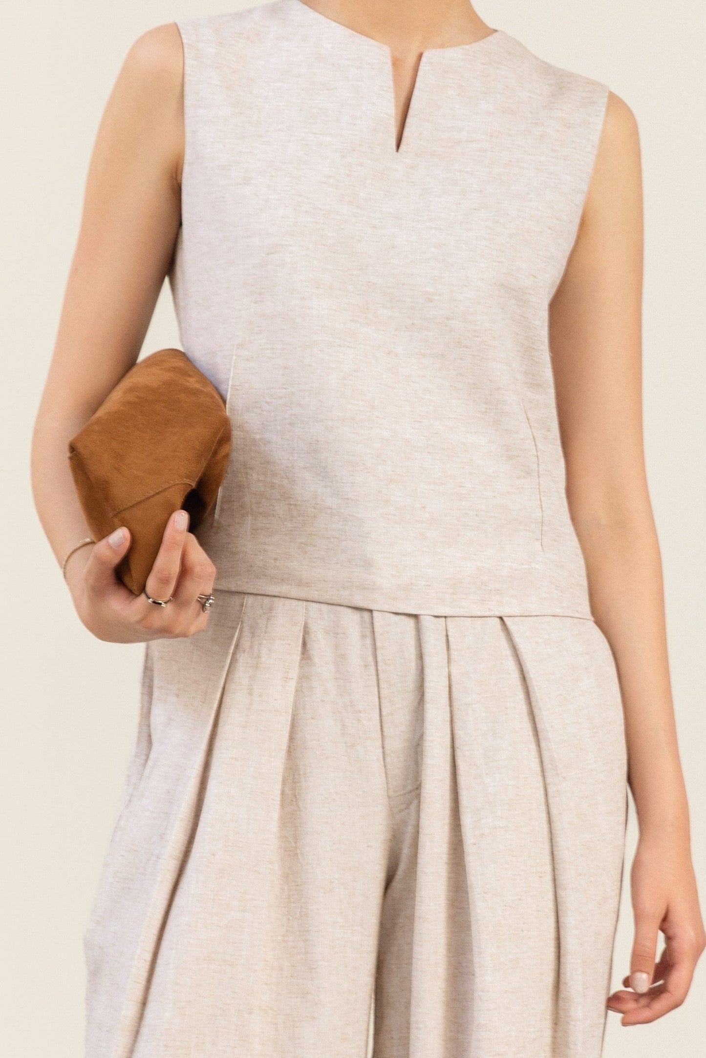 Oatmeal Japanese Linen Set