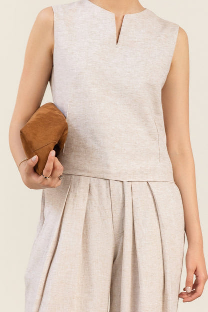 Oatmeal Japanese Linen Set