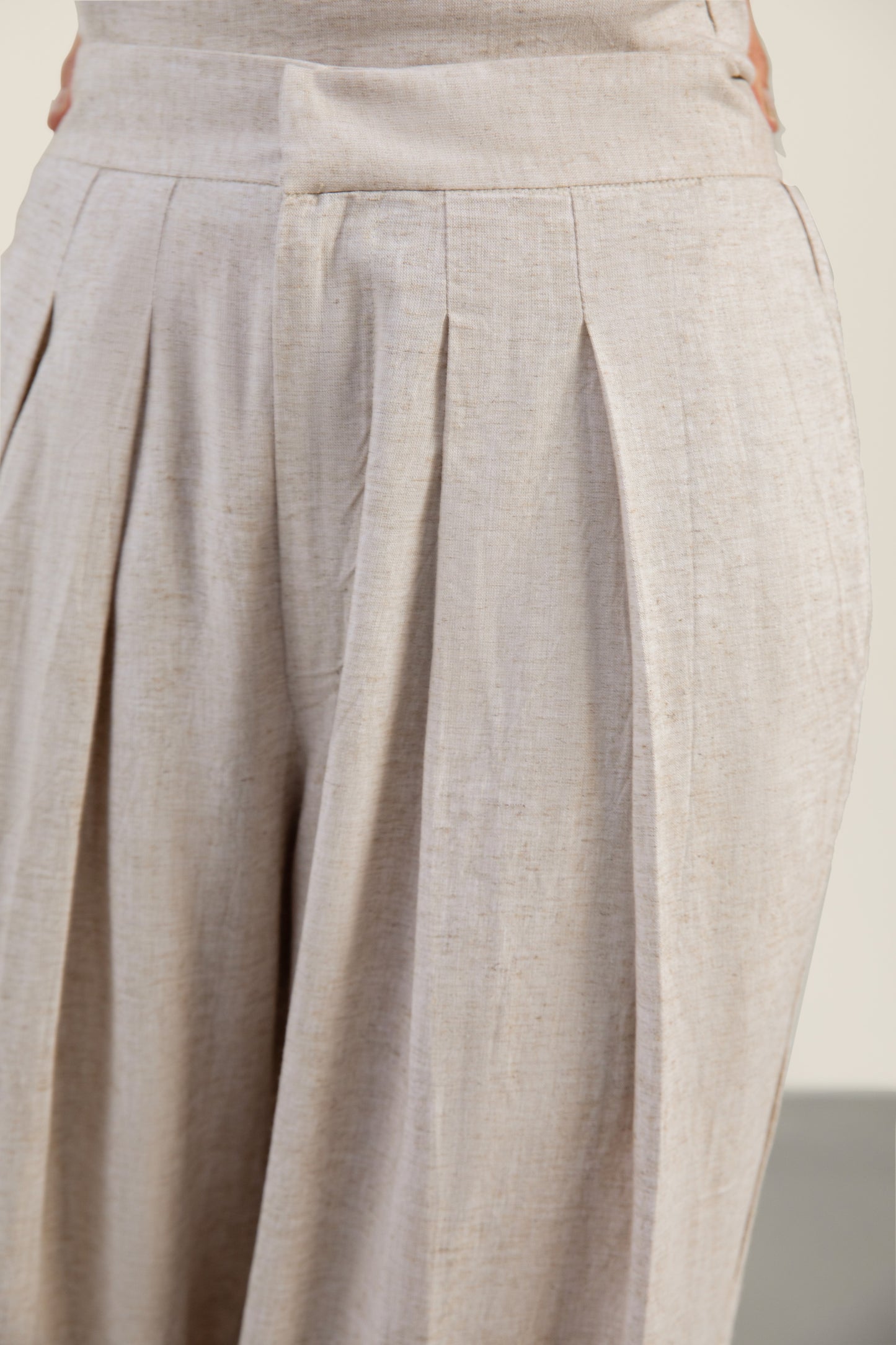 Oatmeal Wide Leg Pants