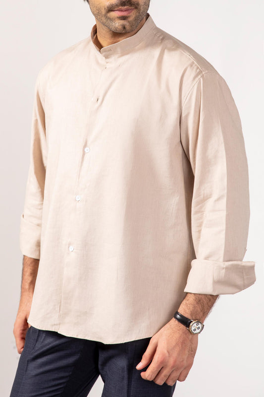 Beige Crewneck Shirt