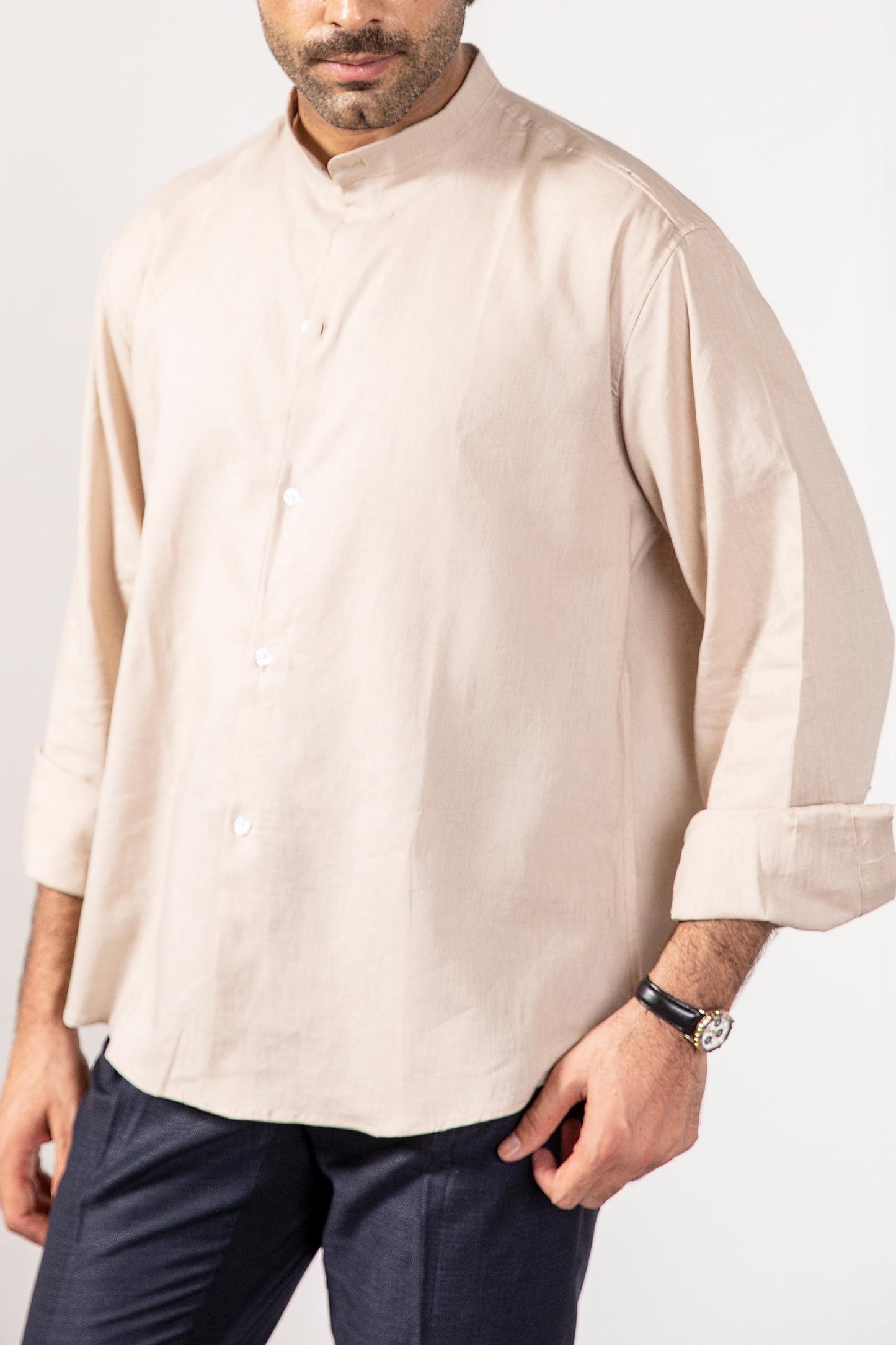 Beige Crewneck Shirt