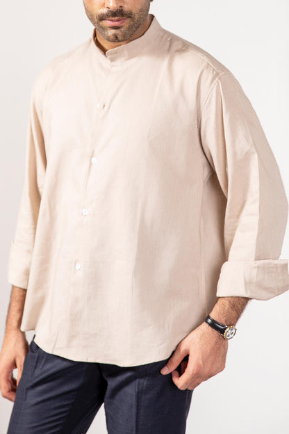 Beige Crewneck Shirt