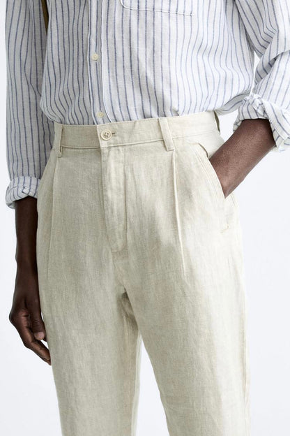 Linen Blended Straight fit Pant