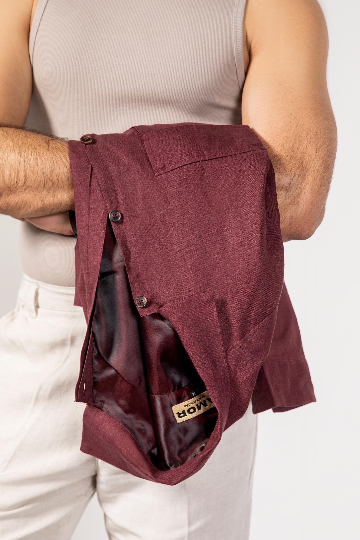 Burgundy Overshirt