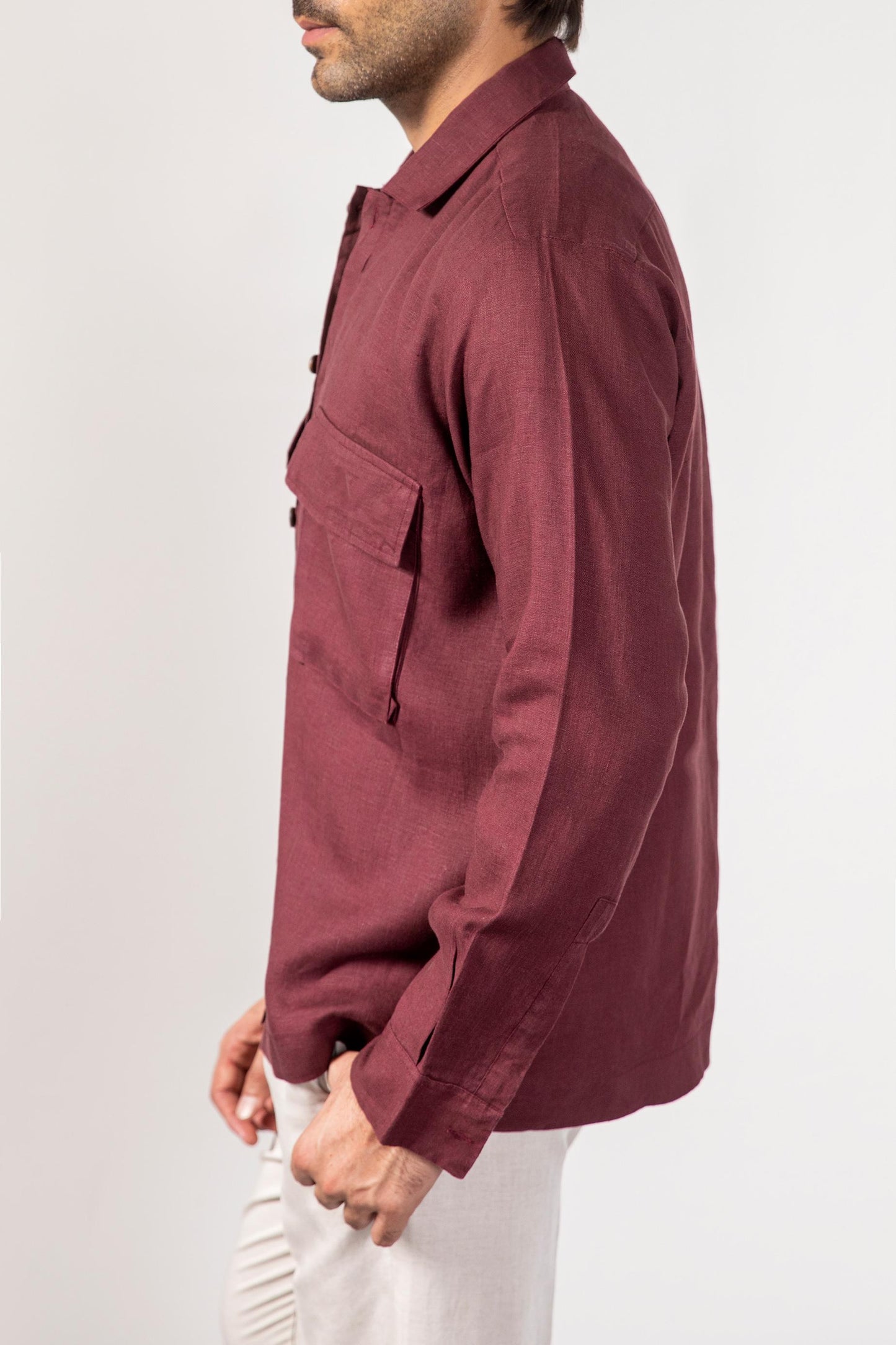 Burgundy Overshirt