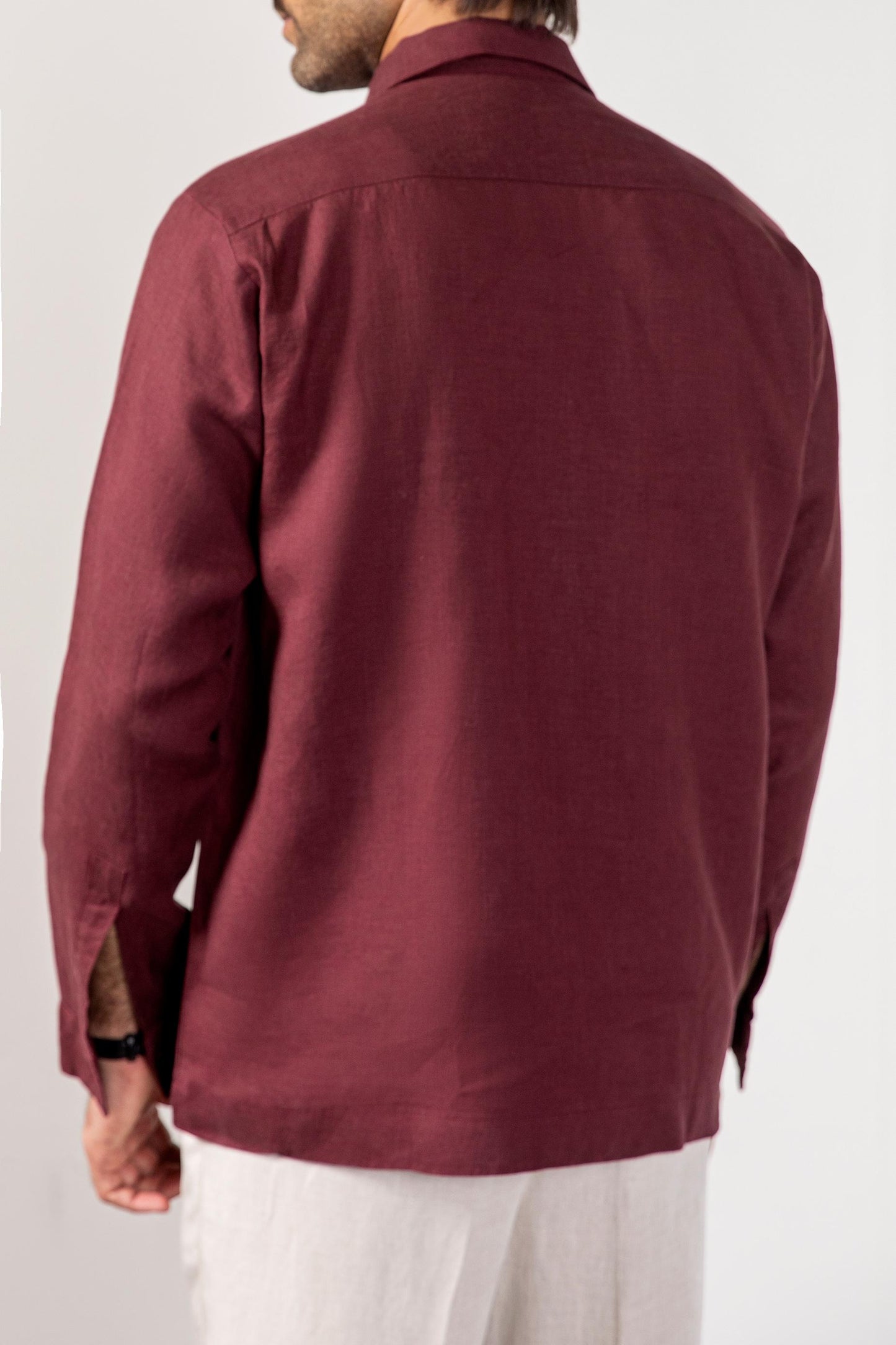 Burgundy Overshirt