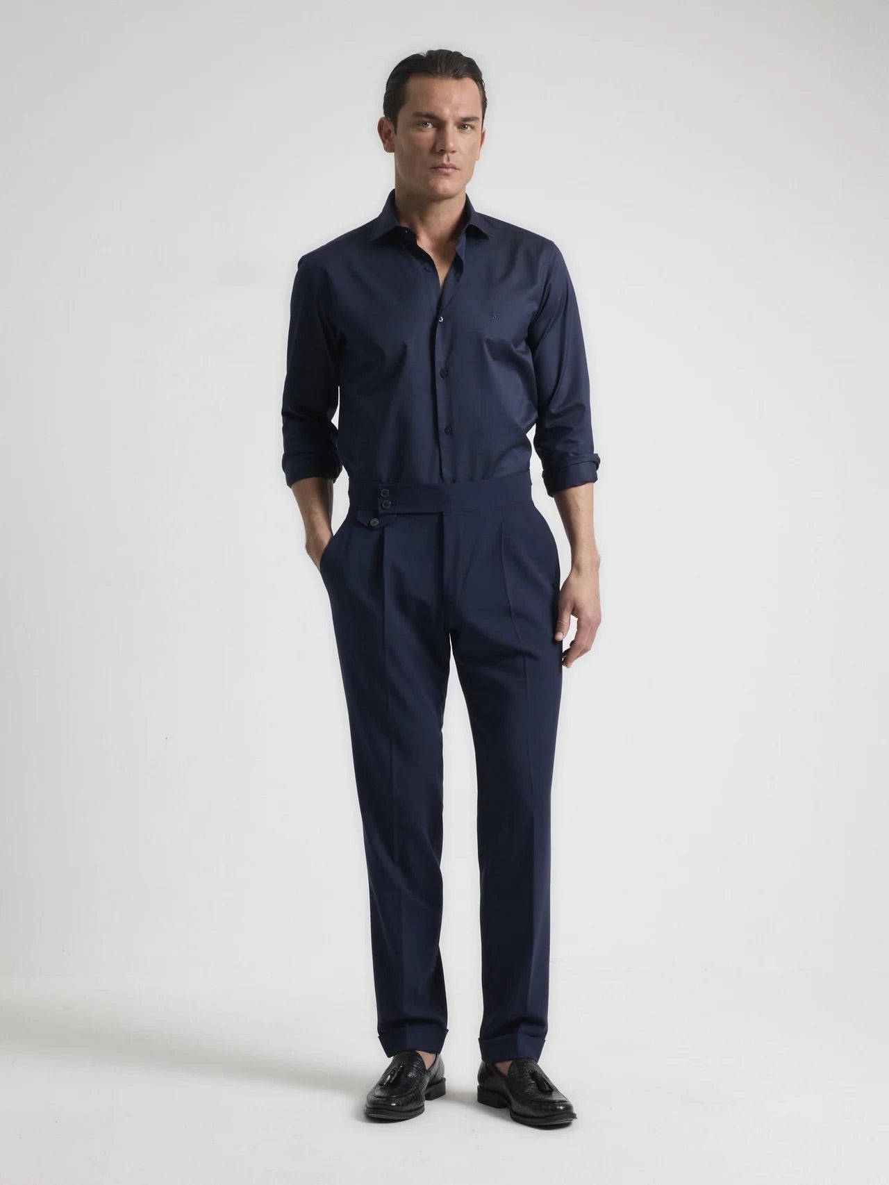 Navy Tailored Gurka Pants