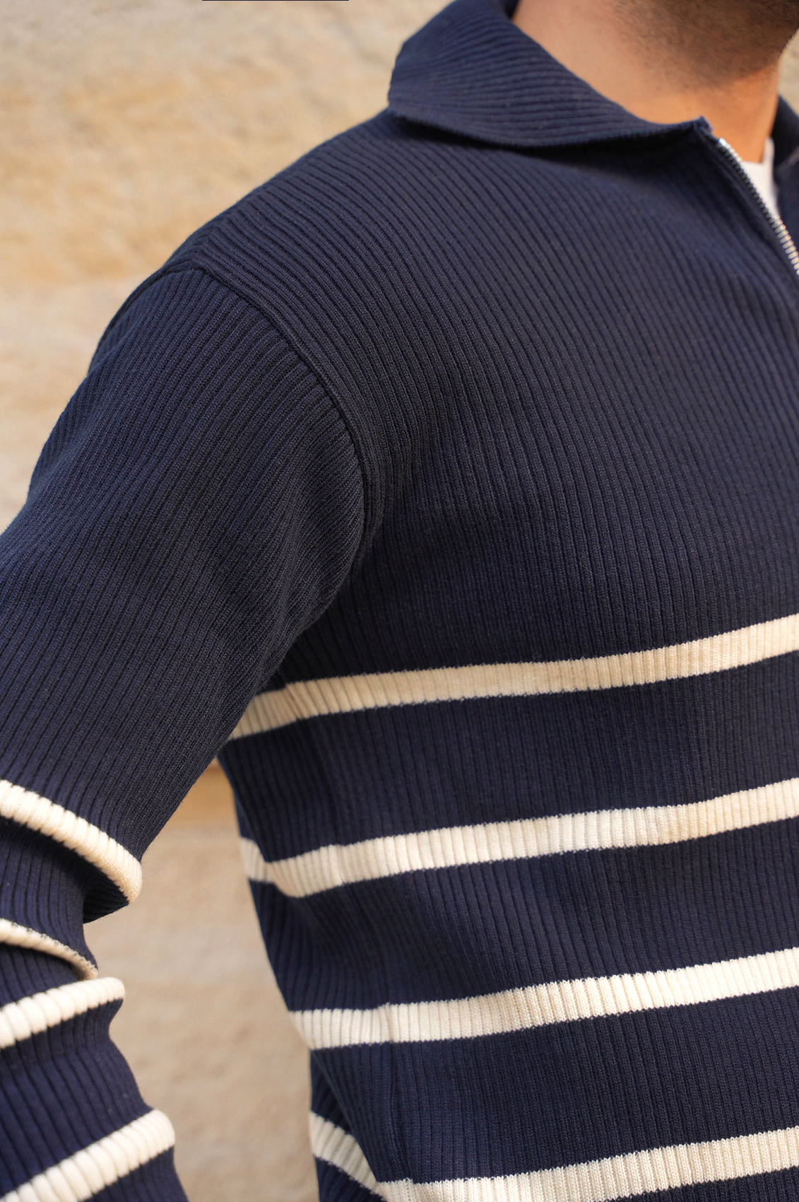 Navy knitted Sweater