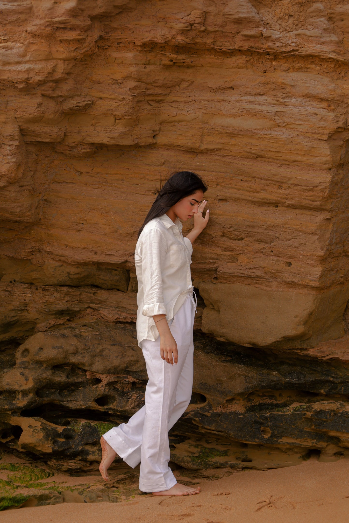White Linen Co-ord Set