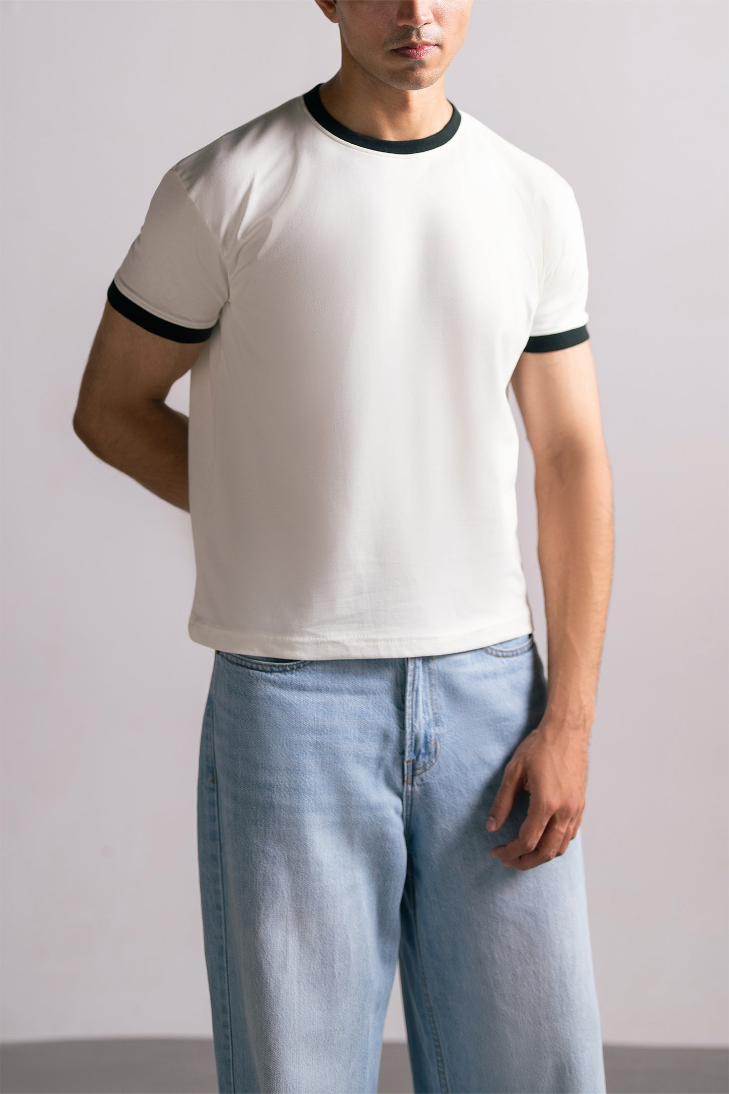 White Ringer Tee