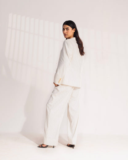 Off White Stripped linen Pant