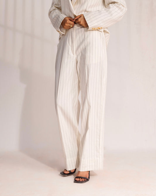 Off White Stripped linen Pant