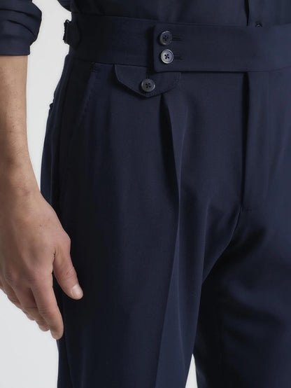 Navy Tailored Gurka Pants