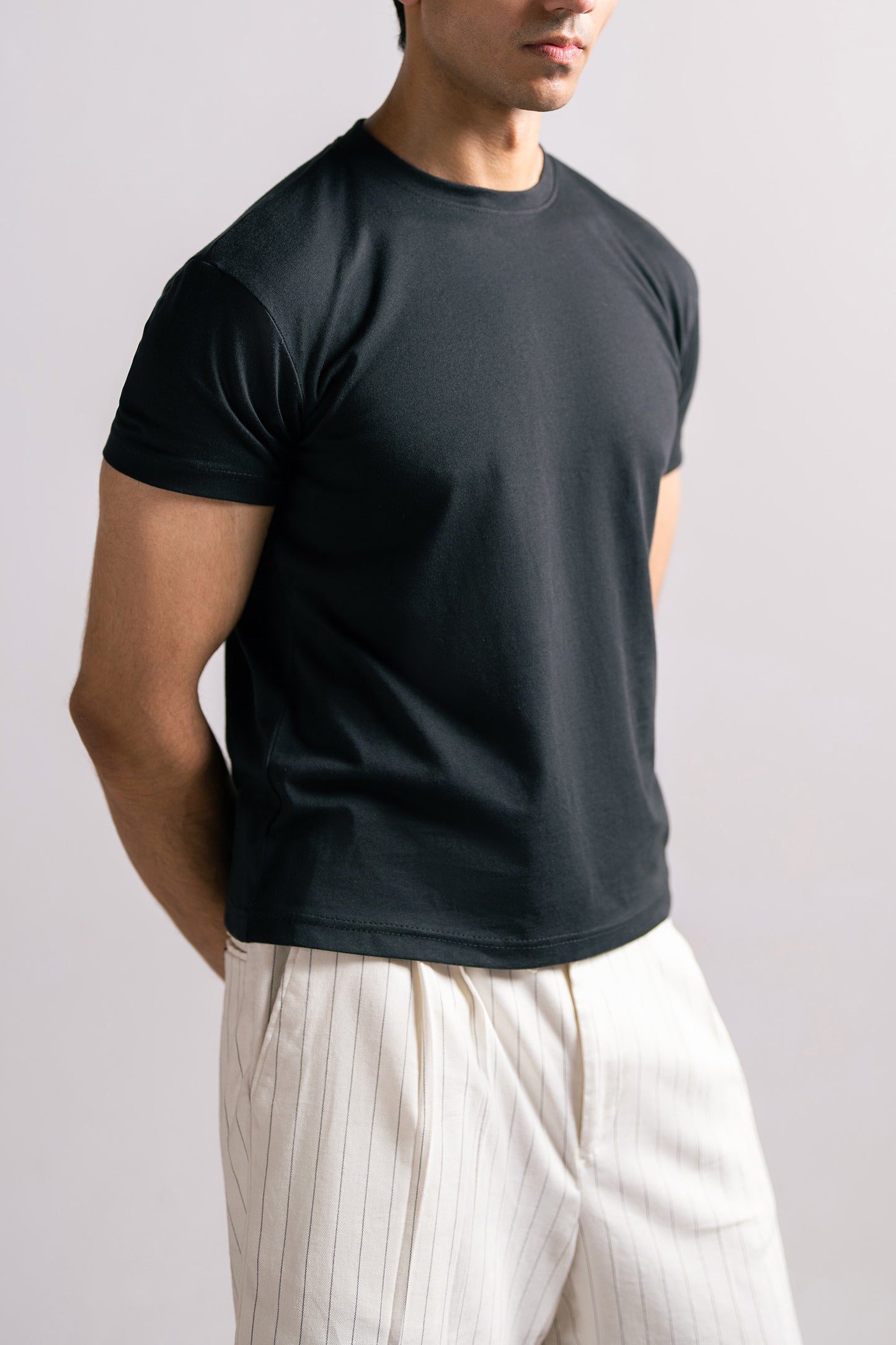 PINSTRIPE JAPANESE SHORTS