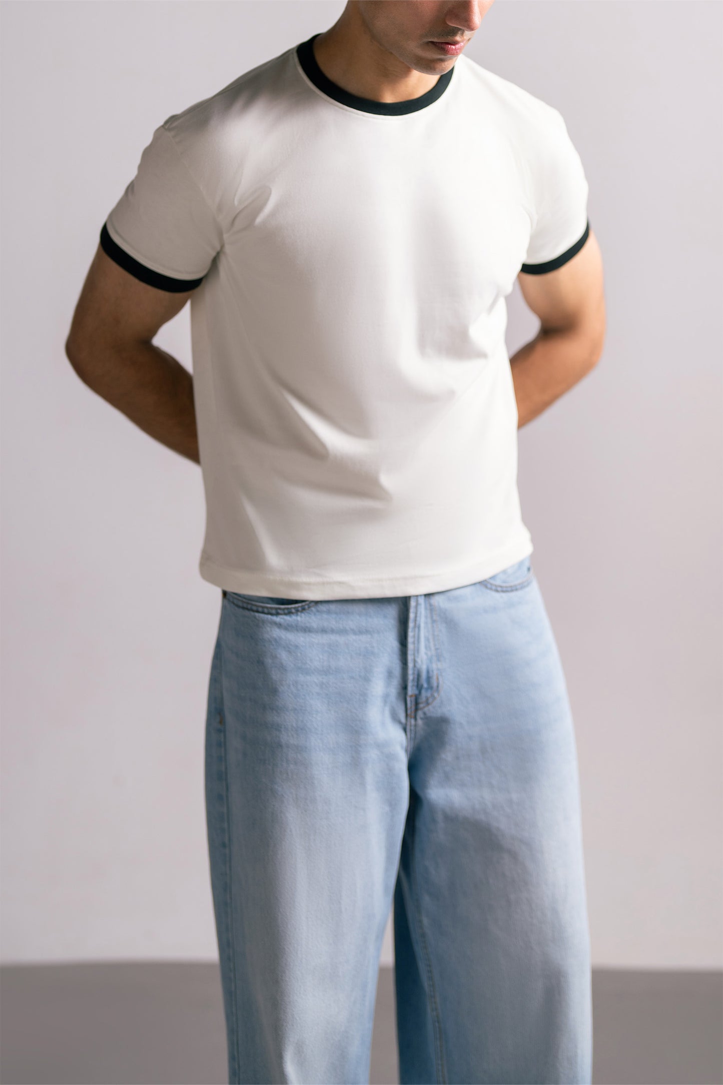 White Ringer Tee