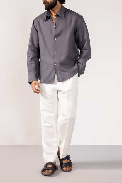 Grey Button down shirt