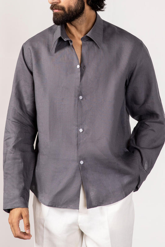 Grey Button down shirt