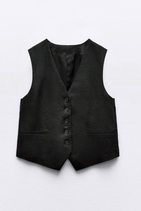 Tailored Linen waistcoat