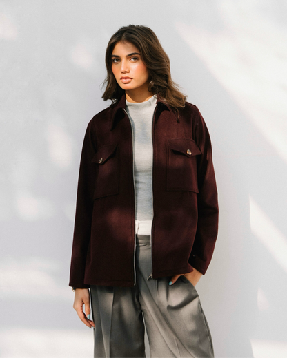 Burgundy Jacket WOOL