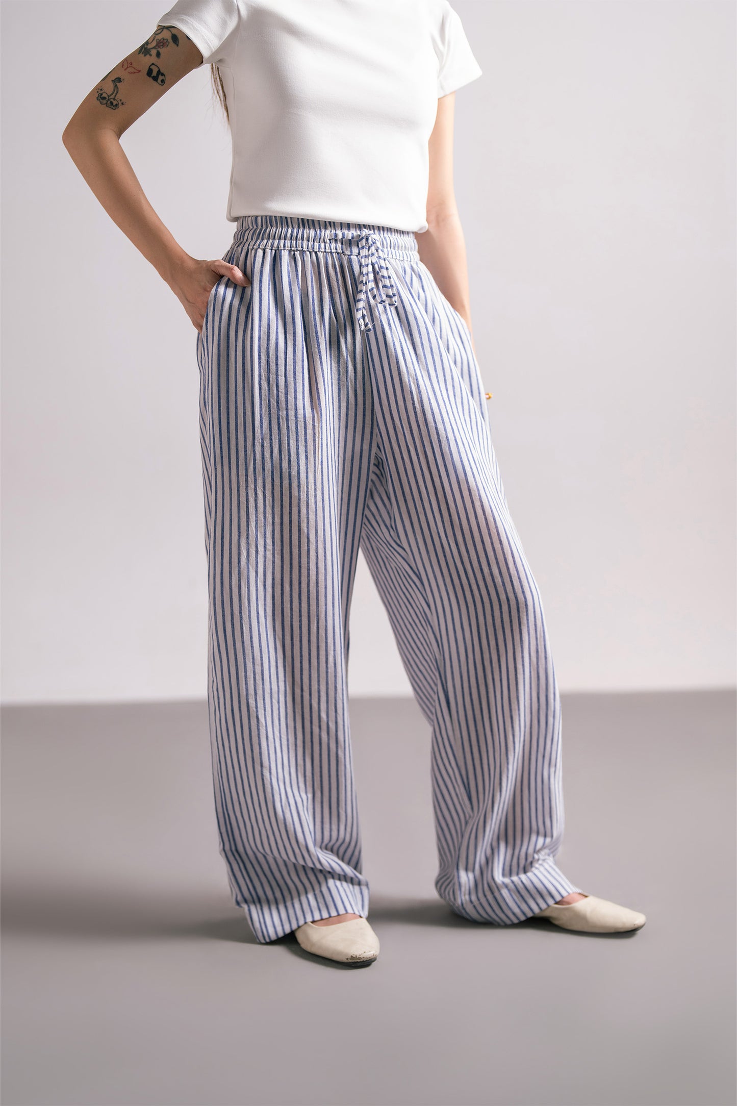 Stripe Linen Trousers