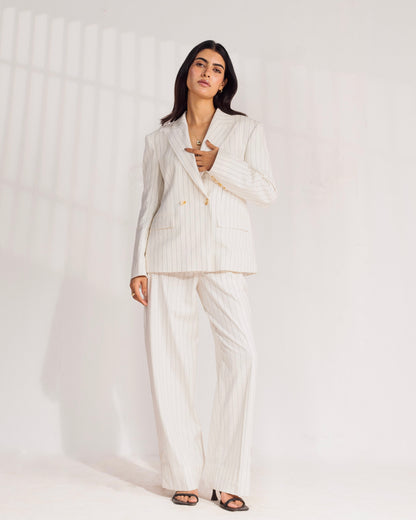 Off White Stripped linen Pant