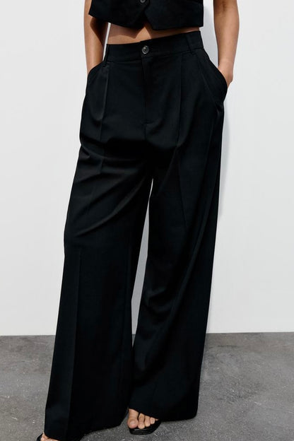 Black Vest Coord Set