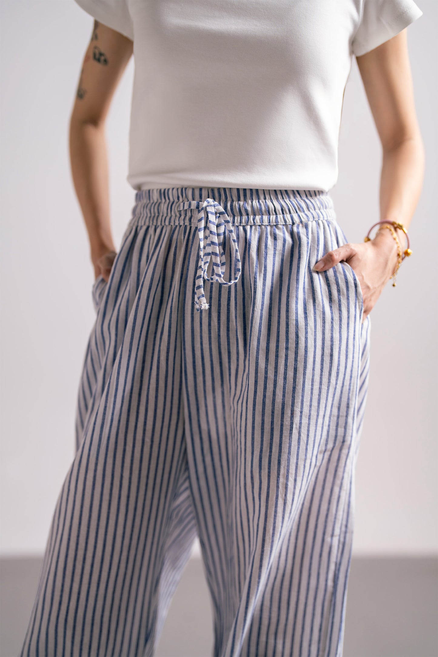 Stripe Linen Trousers