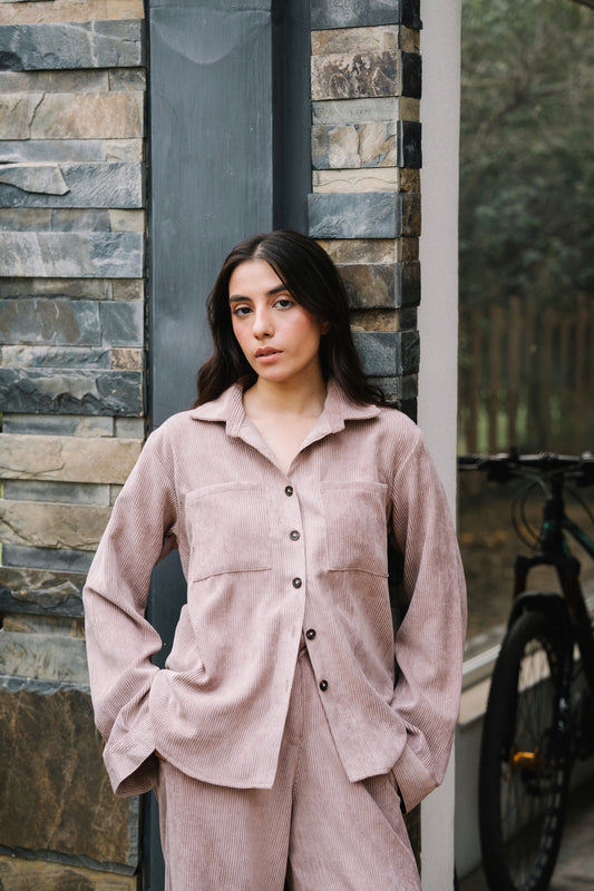 Mauve Corduroy Shirt