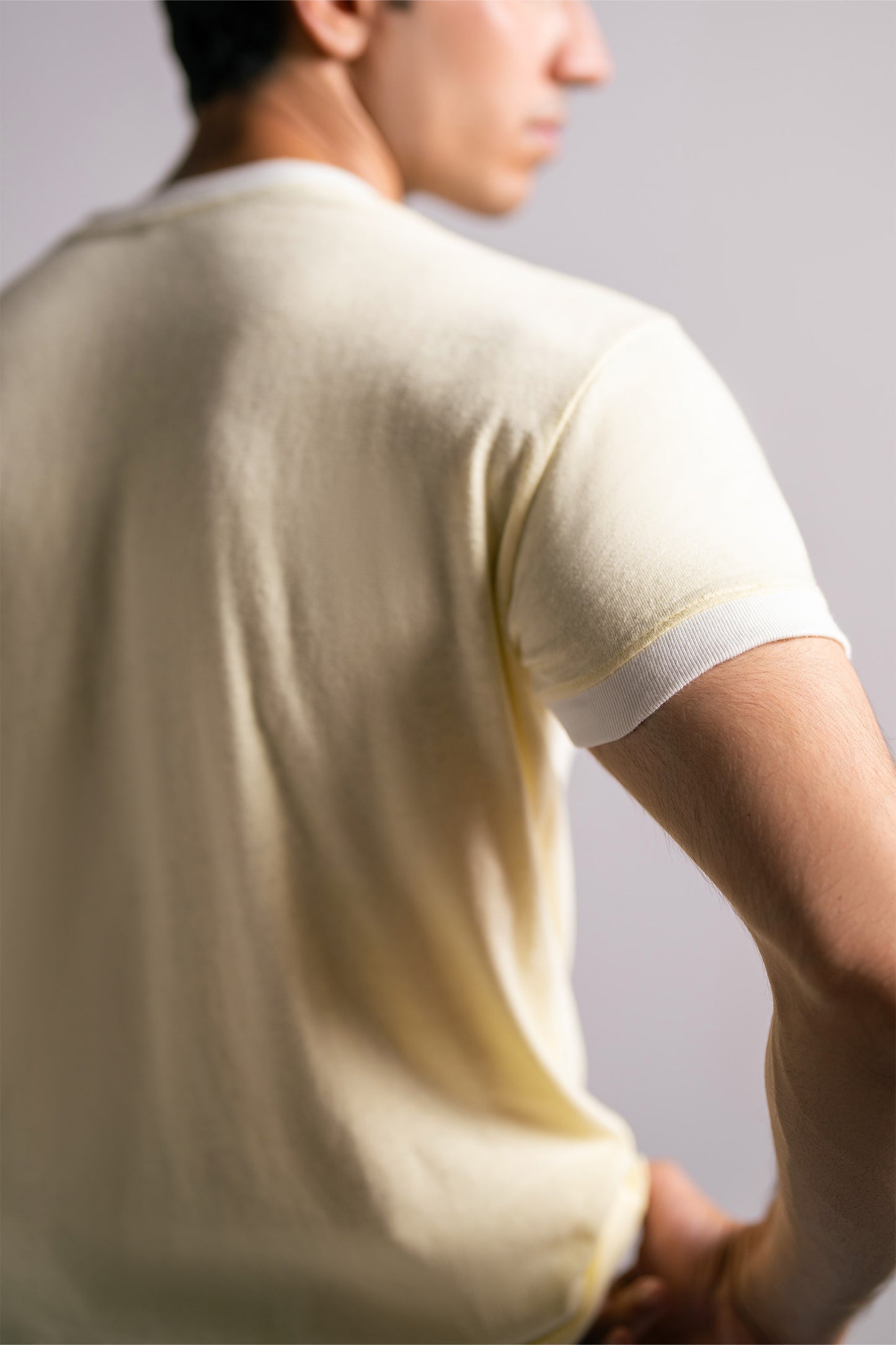 Butter Yellow Ringer Tee
