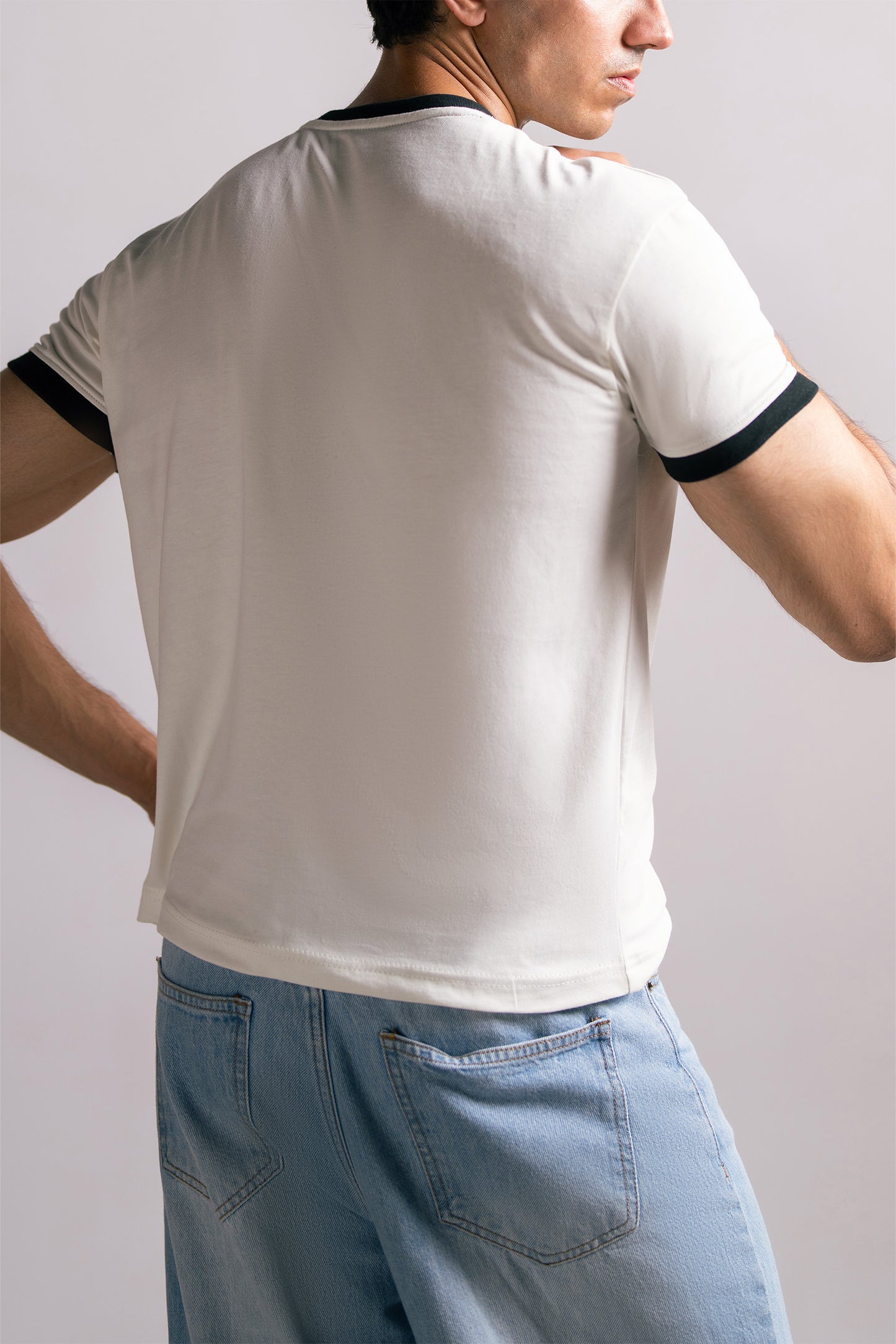 White Ringer Tee