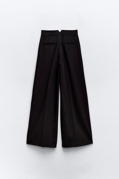 Black Tailored Wide-leg Pant