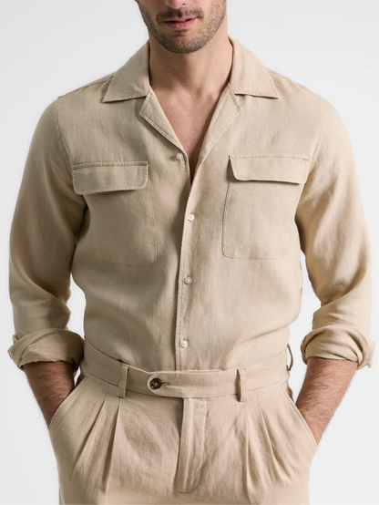 Khaki Linen Coordset