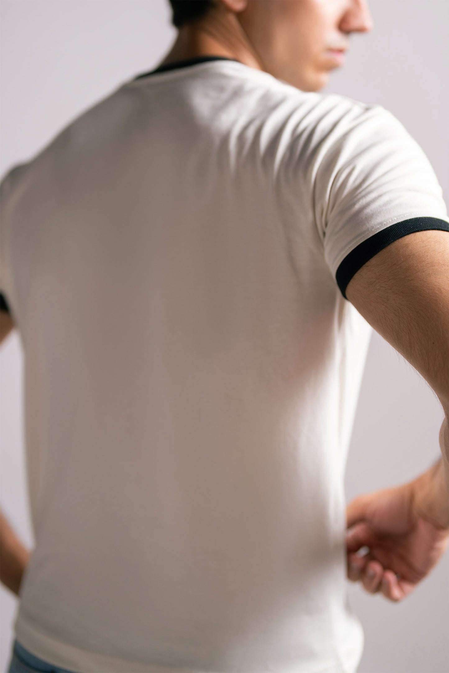 White Ringer Tee