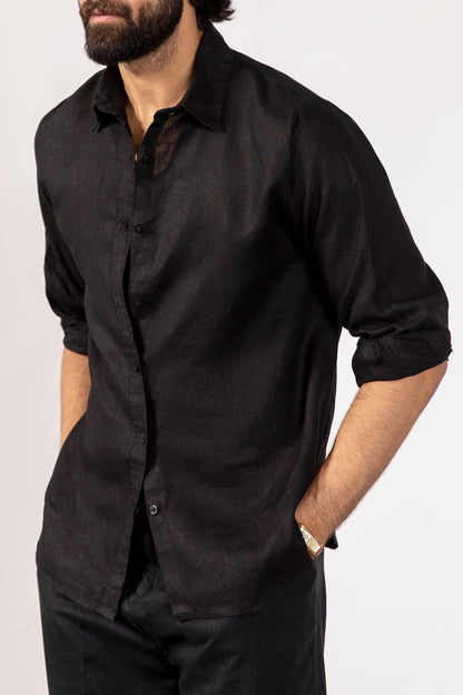 Black Button down shirt