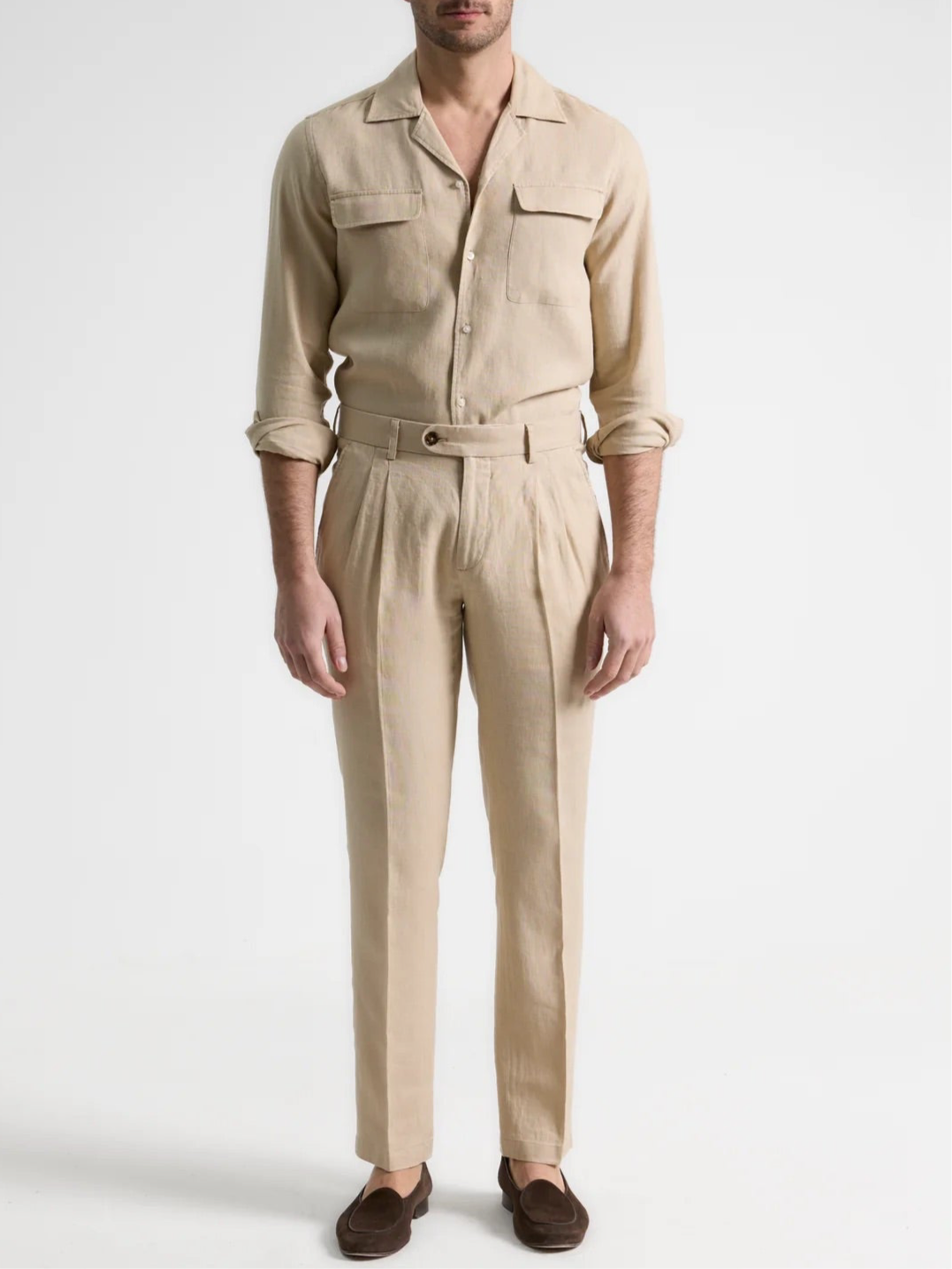 Khaki Linen Coordset