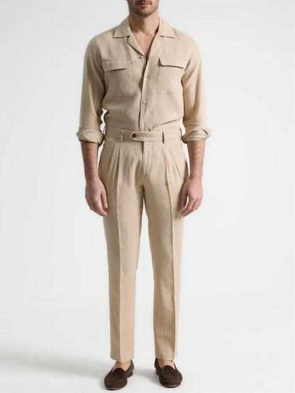 Khaki Linen Coordset