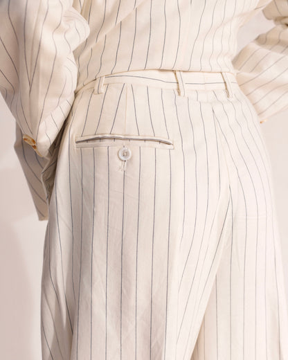 Off White Stripped linen Pant