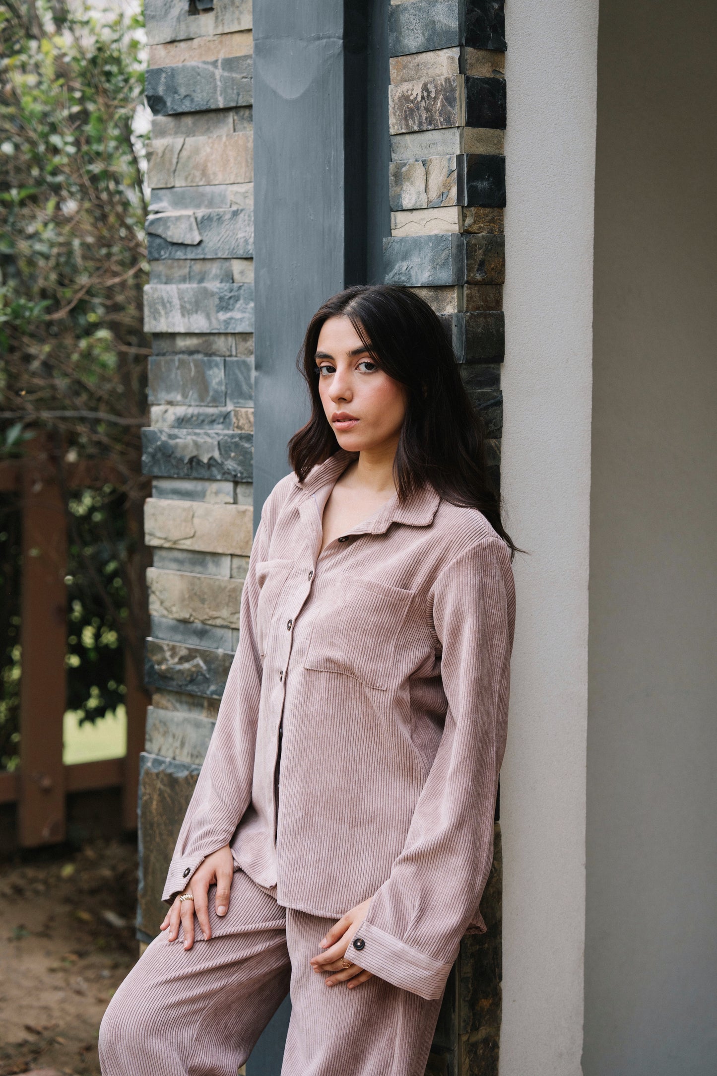 Mauve Corduroy Shirt