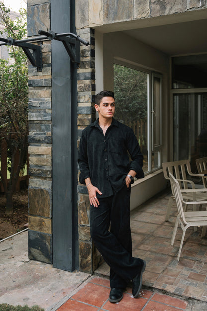 Black Corduroy Shirt