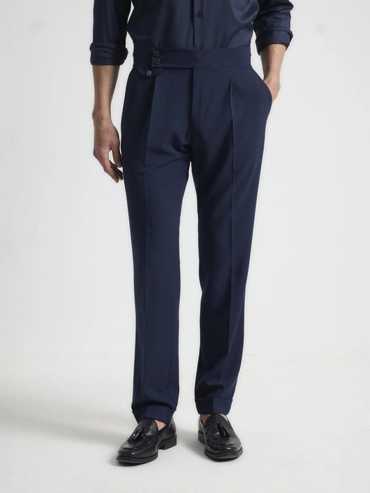 Navy Tailored Gurka Pants