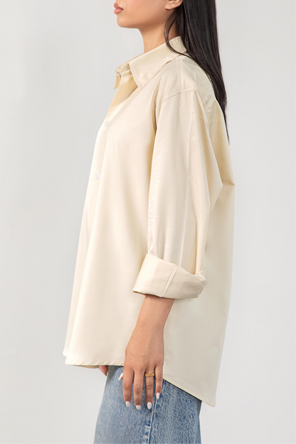 Butter Yellow button-up