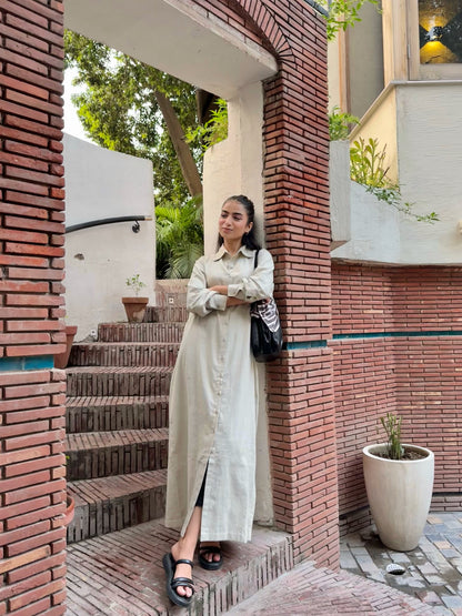 Linen Fusion Long Dress