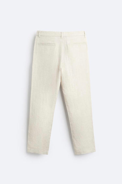 Linen Blended Straight fit Pant