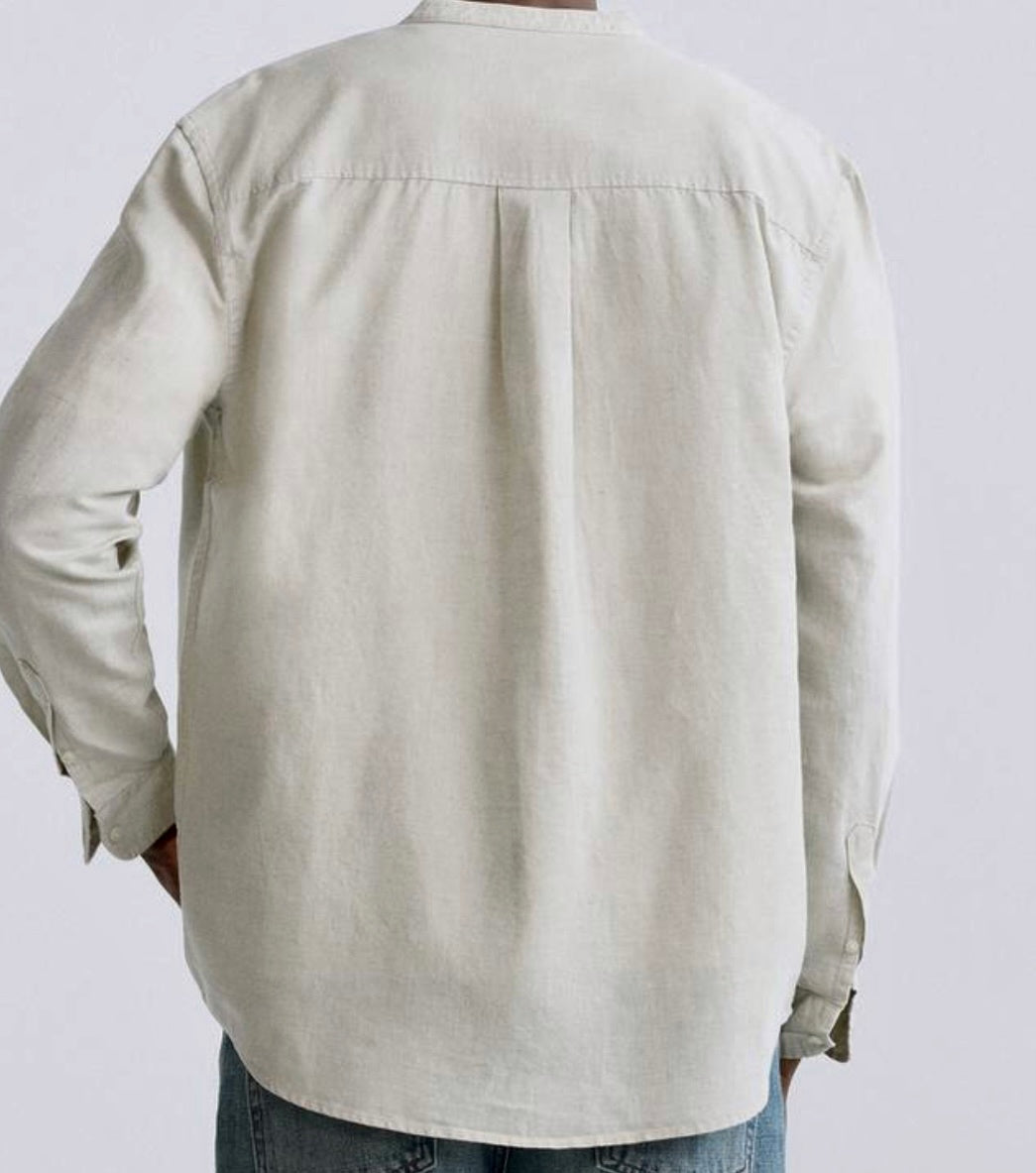 Crew neck Linen Shirt